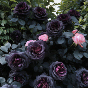 Роза Черная купить по цене от 450р. в интернет-магазине «Посадика» с доставкой почтой в в Комсомольск-на-Амурее и по всей России – [изображение №1].